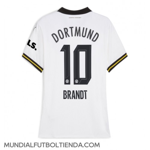 Camiseta Borussia Dortmund Julian Brandt #10 Tercera Equipación Replica 2024-25 para mujer mangas cortas